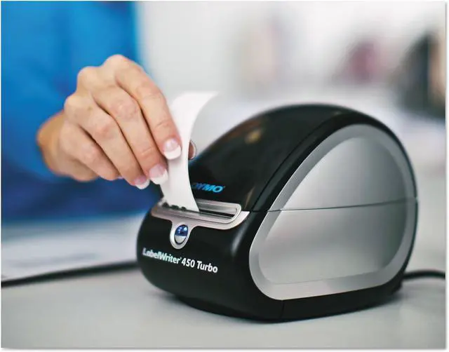 Alt view image 3 of 7 - DYM1752265 - Dymo LabelWriter 450 Turbo Direct Thermal Printer - Monochrome - Label Print