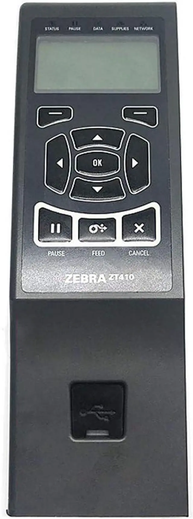 Main image of P1058930-001 Front Control Panel for Ze bra ZT410 Thermal Label Printer 203dpi 300dpi 600dpi Genuine
