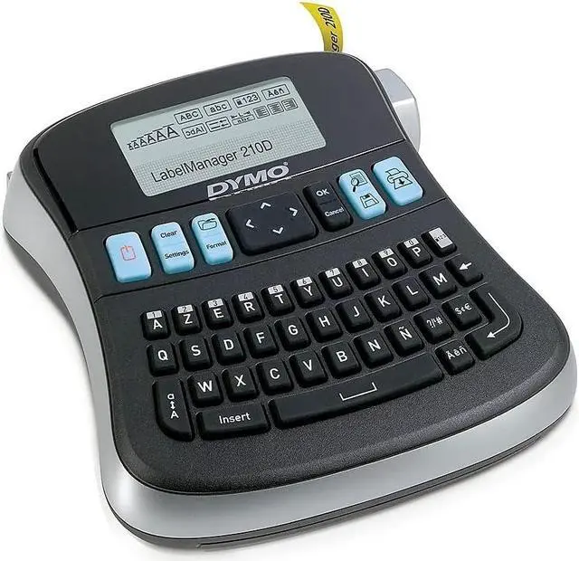 Alt view image 4 of 7 - DYMO 1738976 LabelManager 210D Kit, 2 Lines, 6 1/10w x 6 1/2d x 2 1/2h