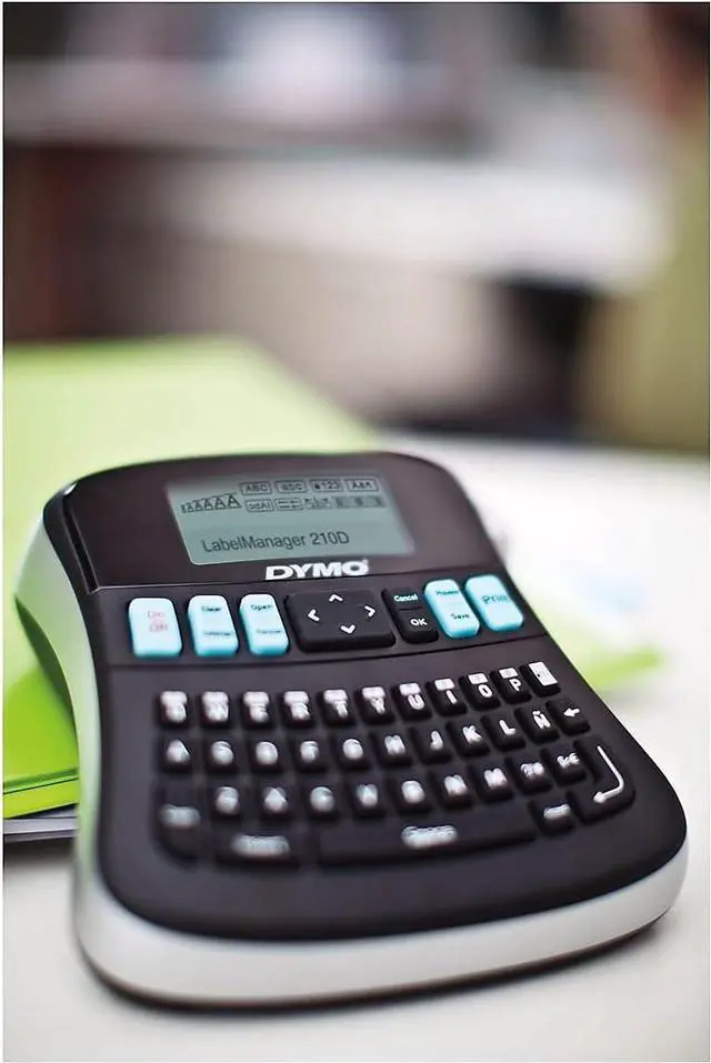 Alt view image 5 of 7 - DYMO 1738976 LabelManager 210D Kit, 2 Lines, 6 1/10w x 6 1/2d x 2 1/2h