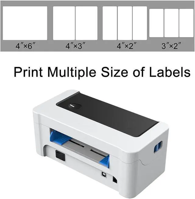 Alt view image 3 of 7 - Thermal Label Printer-4x6 Thermal Shipping Printer Commercial Direct Label Maker Compatible with USPS(USB and Shelf)