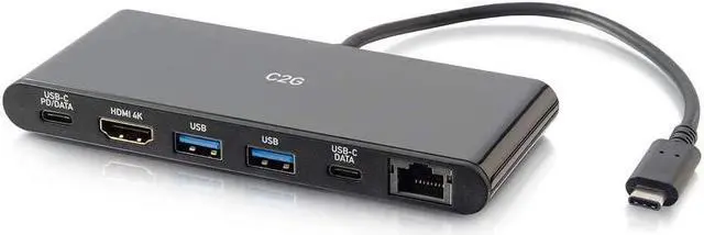 Main image of USB-C® 6-in-1 Mini Docking Station with HDMI®, Ethernet, USB and Power Delivery up to 60W - 4K 30Hz