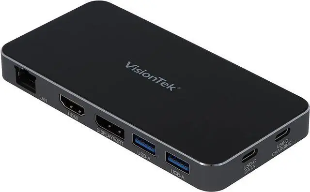 Main image of VisionTek VT400 - Dual Display USB-C Docking Station with Power Passthrough