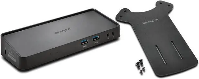 Main image of Kensington Universal USB3.0 Mountable Dual Display Docking Station for Windows, Mac, and Surface (Dual Video HDMI & DVI / VGA, 6 USB Ports, Gigabit Ethernet, Audio)