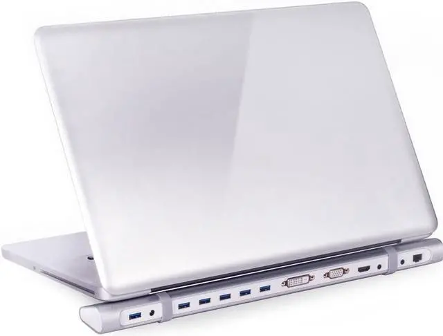Alt view image 3 of 6 - Club 3D CSV-3242HDA Universal Docking Station USB 3.0 to HDMI DVI VGA Video, Multi-Display Adapter 5-Port, Gigabit Ethernet SD TF Card Reader Audio Port