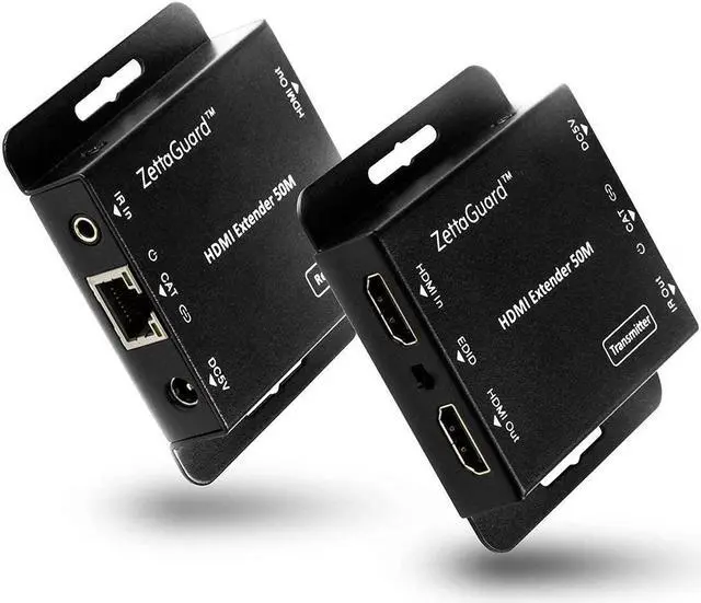 Alt view image 2 of 7 - 164-Feet HDMI Extender Bundle with ZettaGuard USB 3.0 Universal Dual 4K Display Docking Station