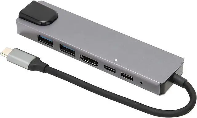 Main image of 6 in 1 Docking USB Hub, Stable Performance Plug and Play Docking Hub Multimedia Interface for Mobile Hard Disk for Mouse for U Disk for Keyboard