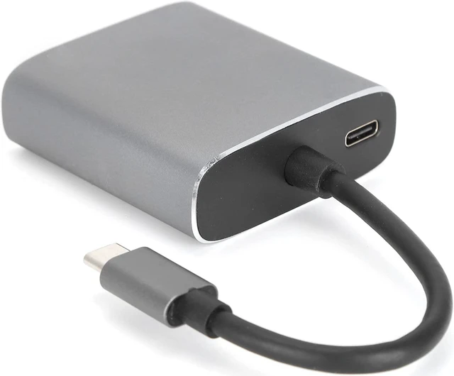 Alt view image 5 of 7 - 3 in 1 Type C to HD Multimedia Interface Docking Station, USB C Hub A with 4K HD Multimedia Interface and RJ45 Ethernet Port, Metal ABS truction for Laptop T Phone