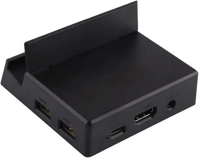 Alt view image 3 of 7 - HUB Adapter V105 USB-C/Type-C to USB 2.0 x 3 + USB-C/Type-C + HDMI + Audio Port + SD/TF Card Reader Multi-Function Phone Stand HUB Docking Station