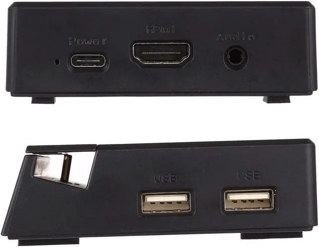 Alt view image 4 of 7 - HUB Adapter V105 USB-C/Type-C to USB 2.0 x 3 + USB-C/Type-C + HDMI + Audio Port + SD/TF Card Reader Multi-Function Phone Stand HUB Docking Station