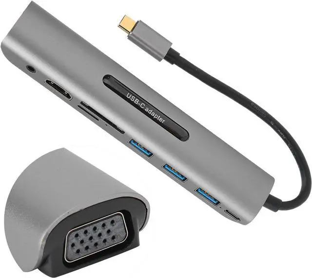 Alt view image 2 of 7 - TypeC Docking Station, Computer Supplies, Durable for Mobile Hard Disk Computer Repair Shop Keyboard Home