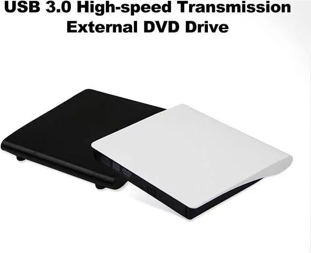 Alt view image 2 of 7 - Fesjoy External DVD Drive, External DVD Drive External ODD & HDD Device USB 3.0 Portable CD/DVD/VCD Drive/DVD Player for Laptop Desktop PC CD ROM for Windows, Linux, Apple, Mac OS Black