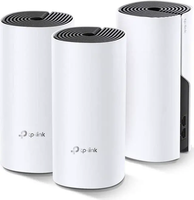 Main image of TP-Link Deco Whole Home Mesh WiFi System  Up to 5,500 Sq.ft. Coverage, WiFi Router/Extender Replacement, Gigabit Ports, Seamless Roaming, Parental Controls, Works with Alexa(Deco M4 3-Pack)