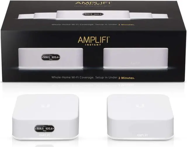 Alt view image 2 of 7 - AmpliFi Instant Wifi System by Ubiquiti Labs, Seamless Whole Home Wireless Internet Coverage, Wifi Router & Mesh Point, 1 Gigabit Ethernet, 1 WAN Port, Ethernet Cable, Replaces Router & WiFi Extenders