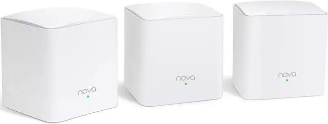Main image of Tenda Nova MW5G Whole Home Mesh WiFi System - Dual Band Gigabit AC1200 Router Replacement for SmartHome,Works with Amazon Alexa for 3500 sq.ft Coverage (3 Pack)