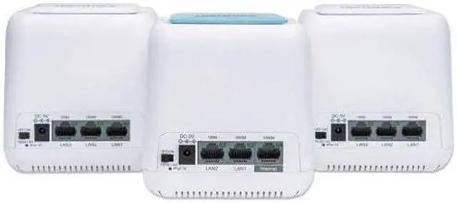 Alt view image 6 of 7 - Intellinet Network Solutions Mesh Wireless Internet Kit - Includes 1 Router & 2 Extenders - Covers up to 4,500 Sq.Ft. with 2.4 & 5GHz Bands, Optional Guest Network with Touch & Connect Internet Access