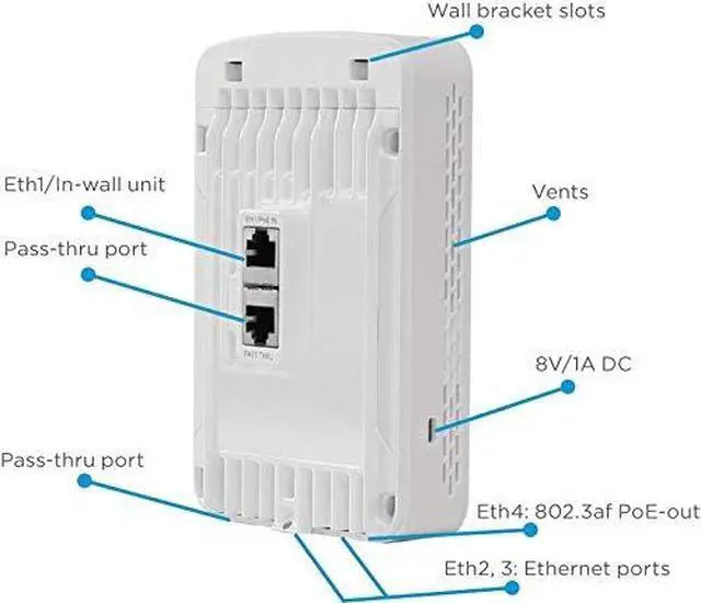 Alt view image 5 of 5 - Cambium Networks cnPilot e430W Indoor Wireless Wi-Fi Access Point, Cloud Managed Dual Band 2.4 GHz and 5 GHz 802.11ac, 2x2 MU-MIMO Technology and PoE Wi-Fi Mesh Capability (PL-E430W00A-US)