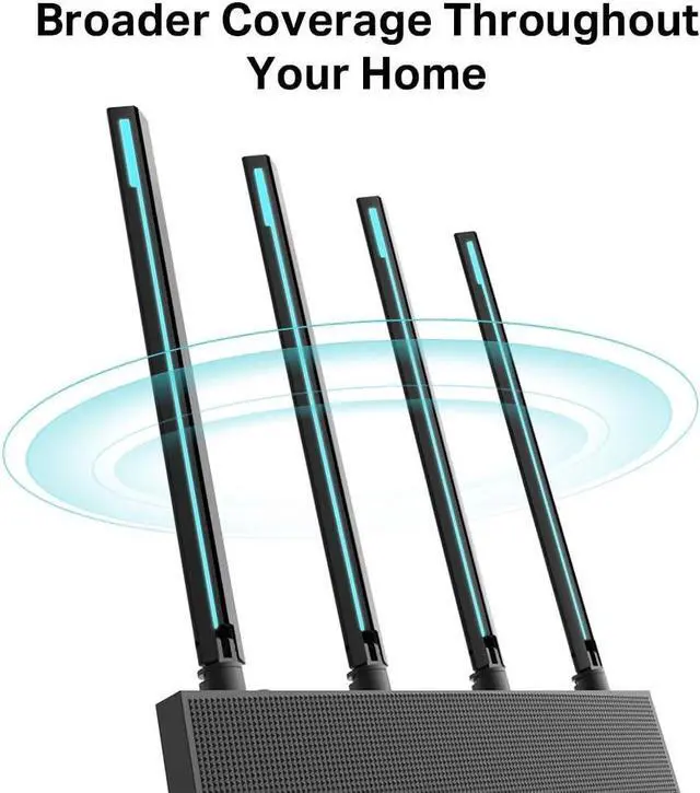Alt view image 6 of 7 - TP-Link Archer C80 AC1900 MU MIMO Wireless WiFi Router Dual Band TPLink Black