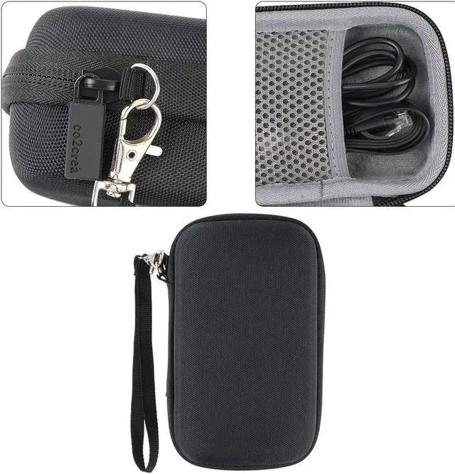 Alt view image 5 of 7 - co2CREA Hard Travel Case for GL.iNet GL-AXT1800 GL-AR750S-Ext Router | Compatible with Pocket-Sized Wi-Fi 6 Gigabit Travel Router, Protective Storage Bag with Mesh Pocket & Hand Strap