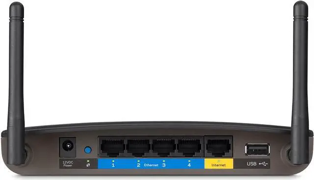 Alt view image 2 of 5 - Linksys EA6100 AC1200 Wi-Fi Wireless Dual-Band Router Black