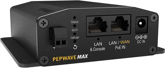 Alt view image 5 of 6 - Peplink MAX BR1 Mini LTE (CAT-4) | Home Businesses and Outdoor Activities 4G LTE Router | Reliable Hotspot | Redundant SIM Slot | Embedded LTE Modem | MAX-BR1-MINI-LTE-US-T