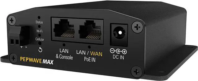 Alt view image 6 of 6 - Peplink MAX BR1 Mini LTE (CAT-4) | Home Businesses and Outdoor Activities 4G LTE Router | Reliable Hotspot | Redundant SIM Slot | Embedded LTE Modem | MAX-BR1-MINI-LTE-US-T