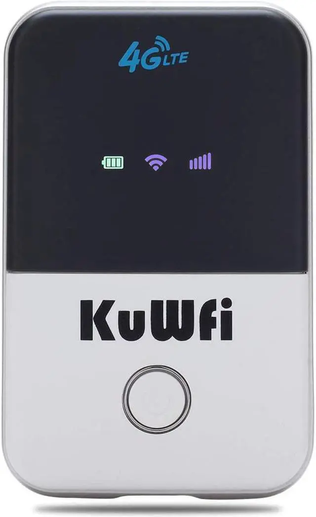 Main image of KuWFi 4G LTE Mobile WiFi Hotspot Unlocked Travel Partner Wireless 4G Router with SIM Card Slot Support LTE FDD B2/B4/B5/B12/B17 Network Band for AT&T/T-Mobile