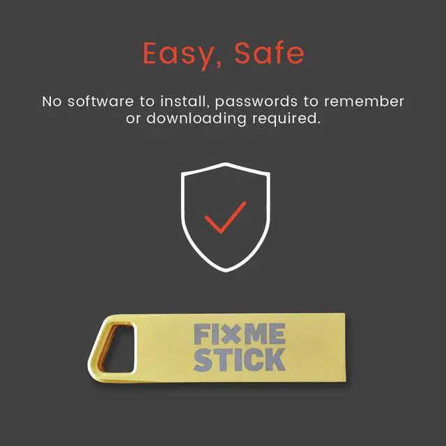 Alt view image 3 of 7 - FixMeStick Gold Computer Virus Removal Stick for Windows PCs - Unlimited Use on Up to 5 Laptops or Desktops for 2 Years - Works with Your Antivirus