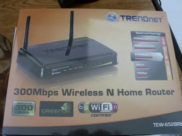 Main image of TRENDnet 300 Mbps Wireless N Home Router TEW-652BRP (Black)