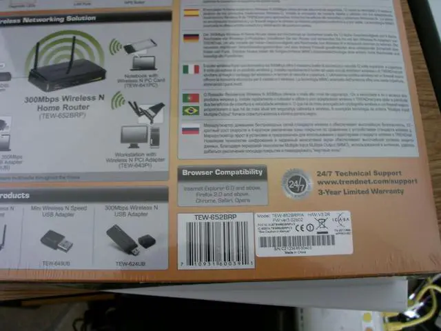 Alt view image 4 of 5 - TRENDnet 300 Mbps Wireless N Home Router TEW-652BRP (Black)