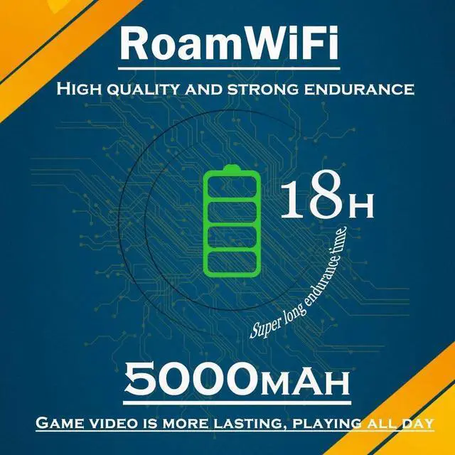 Alt view image 4 of 7 - RoamWiFi R10 | Mobile WiFi Hotspot | 4G LTE Hotspot Router | Up to 150Mbps Download Speed | Create A WLAN Anywhere | 18 Hours of Use Per Charge | with US 100GB & Global 1GB Data 90Day |