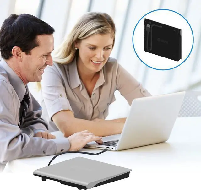 Alt view image 4 of 7 - External CD Drive By Novapolt USB 3.0 External DVD CD Drive CD DVD RW/DVD CD ROM Drive/Writer/Rewriter/USB CD Burner For High Speed Data Transfer Ideal For Linux, Mac and Windows