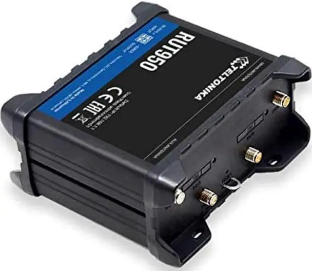 Alt view image 3 of 5 - Teltonika RUT950K02400 Model RUT950 Industrial 4G LTE Wi-Fi WAN Cellular Router for Verizon, Automatic Switch to Available Backup Connection; Wireless Access Point with Hotspot Functionality