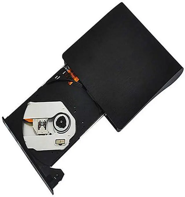 Alt view image 5 of 7 - Fesjoy External DVD Drive, External DVD Drive External ODD & HDD Device USB 3.0 Portable CD/DVD/VCD Drive/DVD Player for Laptop Desktop PC CD ROM for Windows, Linux, Apple, Mac OS Black