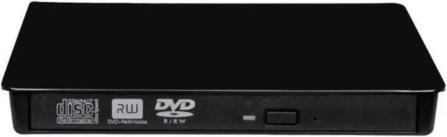 Main image of Fesjoy External DVD Drive, External DVD Drive External ODD & HDD Device USB 3.0 Portable CD/DVD/VCD Drive/DVD Player for Laptop Desktop PC CD ROM for Windows, Linux, Apple, Mac OS Black