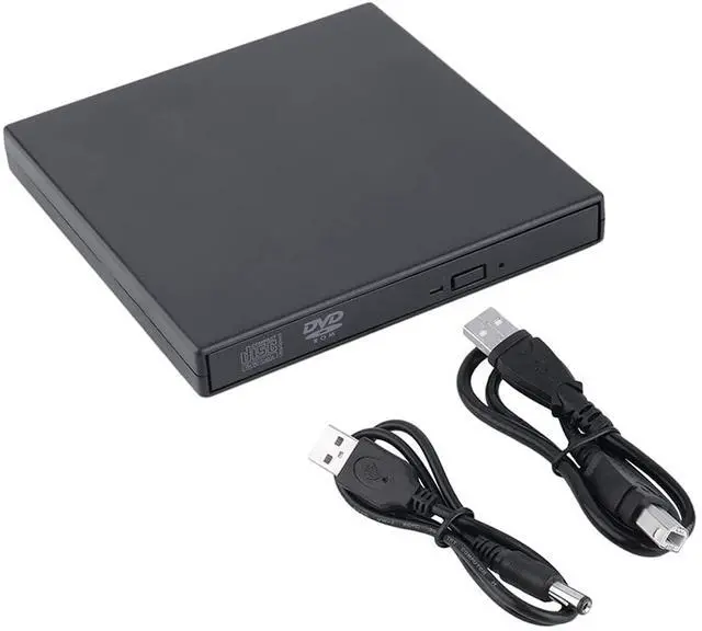 Alt view image 3 of 4 - JINDAO Light 13.513.21.6 cm Ultra Thin External Slot-in USB 2.0 External DVD Combo CD-RW Burner Drive CD±RW DVD ROM Black Laptop Drive External DVD Drive