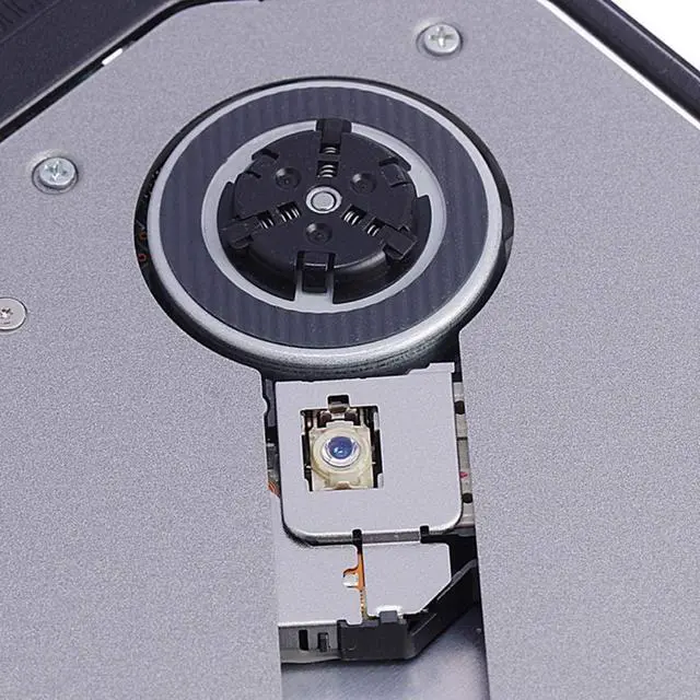 Alt view image 5 of 5 - jiande USB External CD DVD Drive CD Player External Mobile Optical Drive DVD Burner External DVD Box Removable Disc Computer CD External USB Black