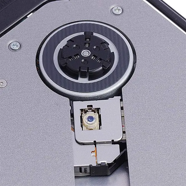 Alt view image 4 of 6 - LHHH Hi-Fi Music Sound System USB External CD DVD Drive CD Player External Mobile Optical Drive DVD Burner External DVD Box Removable Disc Computer CD External USB Black