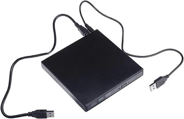 Alt view image 5 of 6 - LHHH Hi-Fi Music Sound System USB External CD DVD Drive CD Player External Mobile Optical Drive DVD Burner External DVD Box Removable Disc Computer CD External USB Black