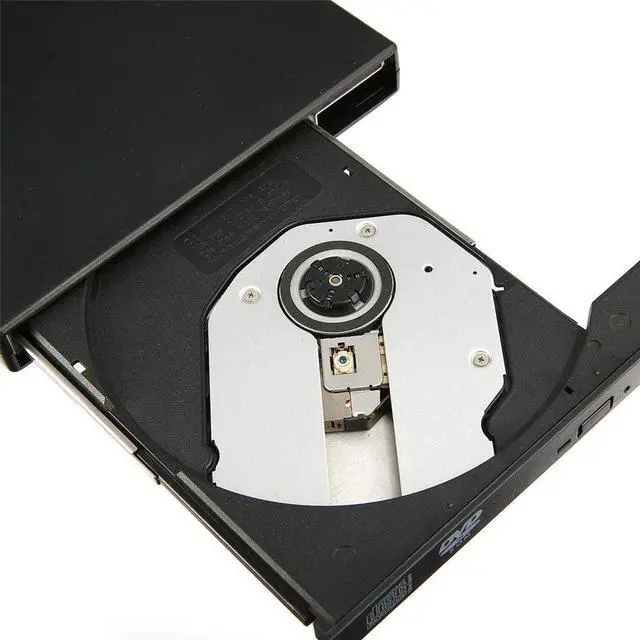 Alt view image 2 of 6 - YADSHENG Optical Drive External CD DVD Drive USB CD Burner CD/DVD Player Optical Drive for PC Laptop Windows External CD Drive (Color : Black, Size : One Size)