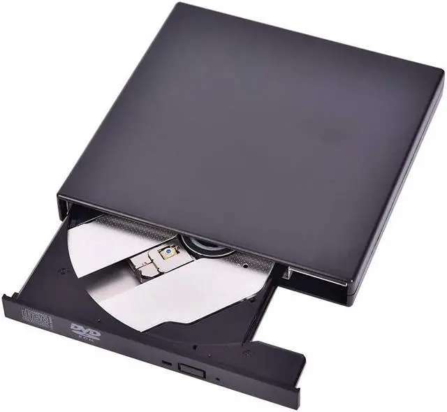Main image of External CD DVD Drive USB 3.0 Drive DVD/CD ROM Portable External CD DVD Drive for Laptop Desktop PC Windows (Black)