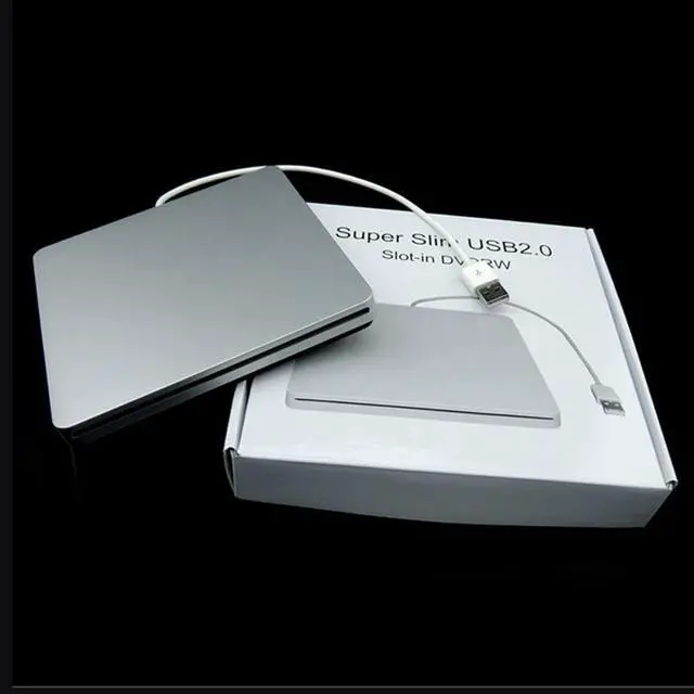 Main image of Kiminors Laptop Type Suction Super Slim USB 2.0 Slot in External DVD Burner External Drives Box Enclosure Case