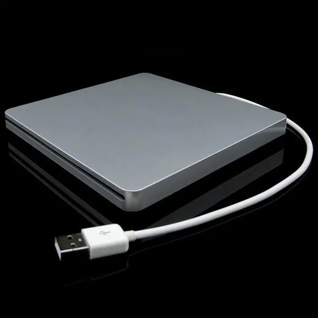 Alt view image 3 of 7 - Kiminors Laptop Type Suction Super Slim USB 2.0 Slot in External DVD Burner External Drives Box Enclosure Case