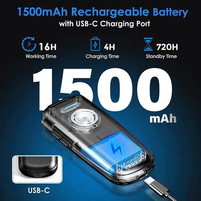 Alt view image 6 of 7 - Eyoyo Mini 1D Bluetooth Barcode Scanner Wireless, With Power On/Off Button, Volume Up/Down Button,1500mAh Rechargeable Battery, Portable Bar Codes Reader for Windows, Mac Computer, Android, iOS Phones