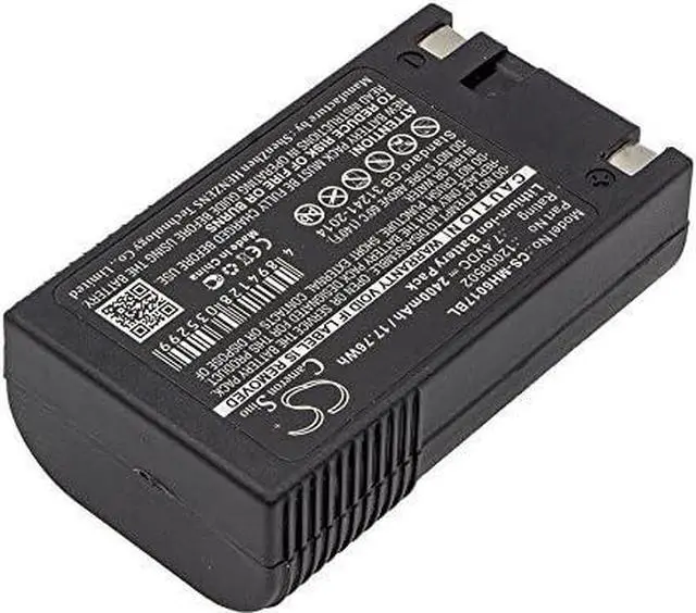 Alt view image 2 of 3 - Yunwa Replacement Battery for Handiprinter Li-ion 6017 (2400mAh) Barcode Scanner