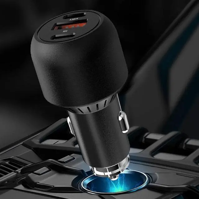 Alt view image 4 of 7 - BoxWave Car Charger Compatible with HOTO 20V Cordless Portable Washer Pro - PD Car Charger Bundle (65W), Power Delivery Cable Car Adapter - Jet Black