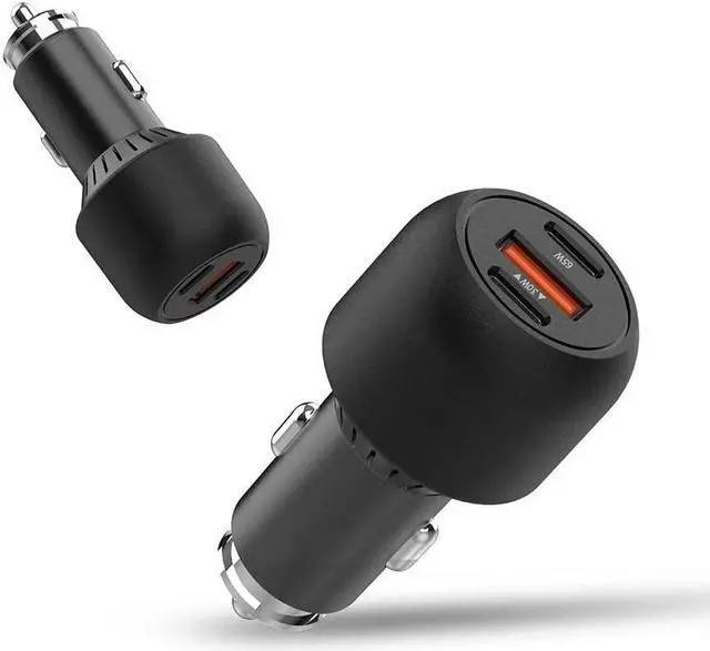 Alt view image 5 of 7 - BoxWave Car Charger Compatible with HOTO 20V Cordless Portable Washer Pro - PD Car Charger Bundle (65W), Power Delivery Cable Car Adapter - Jet Black