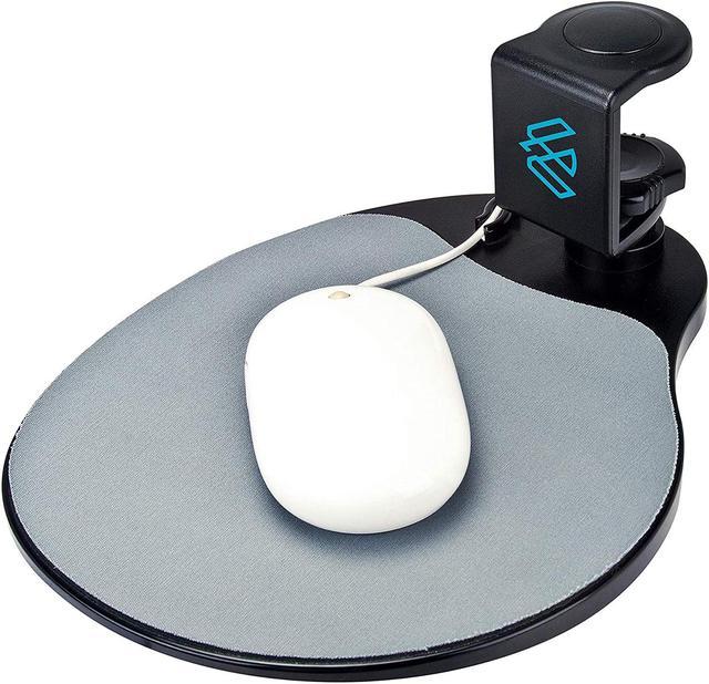 desk and ergonomic mouse