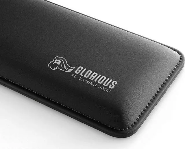 Alt view image 3 of 7 - Glorious Gaming Wrist Pad/Rest - Slim TENKEYLESS - Black - Mechanical Keyboards Stitched Edges Ergonomic | 14x4 inches | 0.7in/17mm Thick (GSW-87) Slim TENKEYLESS (Black)