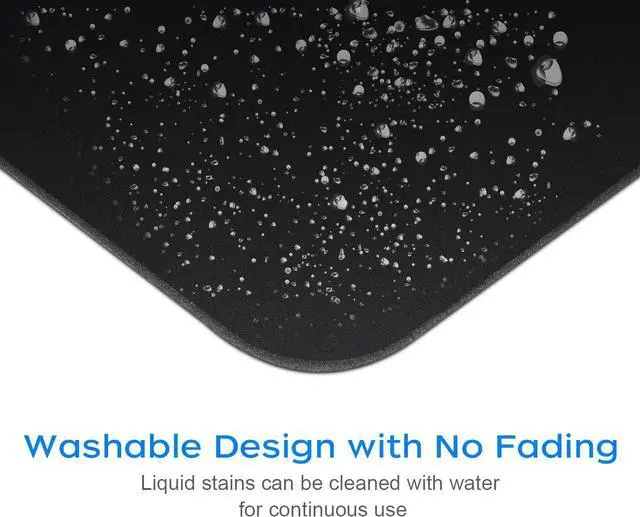 Alt view image 6 of 7 - Mouse Pad with Comfortable Edge 3 Pack Premium-Textured & Washable Mousepad Bulk with Non-Slip Rubber Base Mouse Pads for Computers Laptop PC Office & Home 9.45 x 7.87 in Black